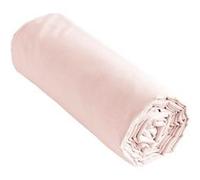 SAMIA - Drap Housse 180x200cm Coton Coloris Barbe à papa - Altobuy Rose