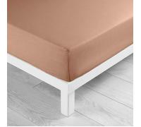 Douceur d'Intérieur – Drap housse Lina 140 x 190 cm 100% coton Rose Blush