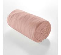 douceur d'intérieur, Drap Housse (160 x 200 cm) Angelia Rose, Gaze de Coton Unie