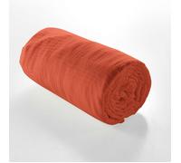 Douceur d'Intérieur Drap housse Angelia 2 personnes 160x200 cm double gaze coton 57 fils Orange