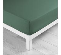 Douceur d'Intérieur – Drap-housse Lina 180 x 200 cm 100% coton Vert cèdre