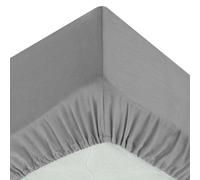 Créateur d'intérieur - Drap Housse 2 Personnes "Percale" 180x200cm Gris