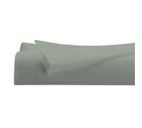 Drap Housse 2 Personnes "Percale" 180x200cm Vert Tilleul