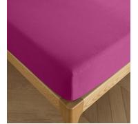 Drap housse 200 x 200 cm bonnet 30 cm ""Prémium"" pour lit 2 places King Size - 200x200+30 - Prémium Magenta