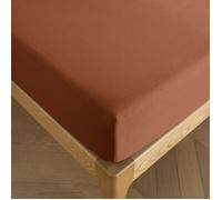 Drap housse 200 x 200 cm bonnet 30 cm ""Prémium"" pour lit 2 places King Size - 200x200+30 - Prémium Paprika