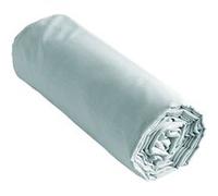 SAMIA - Drap Housse 200x200cm Coton Coloris Bleu Craie - Altobuy Bleu