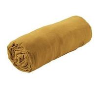 Drap Housse 200x200cm Gaze de Coton Safran - OUREA - ALTOBUY Jaune G