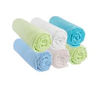 Drap housse 50x100 Bébé Coton OCÉAN (Lot de 6)