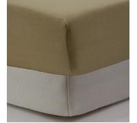 Drap-housse 60x120 cm - Lot de 2 - Coton Blanc / Blé