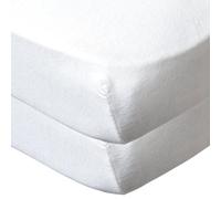 Drap housse 70x140 cm - lot de 2 - blanc blanc en coton bio