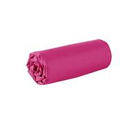 Drap Housse - 80 x 200 cm - 100% Coton - 57 Fils - France - Fuchsia