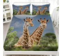 Drap Housse 80x160 cm Housse de Matelas Filles, Garçons, Girafe Protection de Matelas avec Bonnet de 30 cm, Multicolore Doux Résistant aux Rides Drap Housses en Microfibre