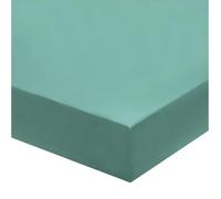 Drap Housse 90 x 190 Bonnet 30 cm qualité Percale 80 Fils (Bleu Canard)