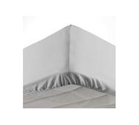 Douceur d'Intérieur – Drap housse Oscar 90 x 190 cm bonnet 30 cm Microfibre Gris clair