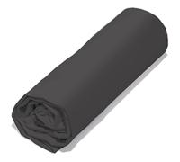 Drap housse 90x190 cm polyester microfibre LAGO noir magnet bonnet 23 cm