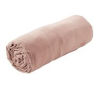 AltoBuy OUREA - Drap Housse 90x190cm Gaze de Coton Guimauve