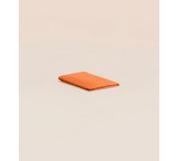 Drap housse 90x200 cm - Lin fançais et belge - Orange - Doux et durable - Tediber