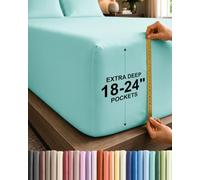 Drap-housse à poches très profondes, pour matelas de 45,7 cm à 61 cm d’épaisseur, pour lit california king size