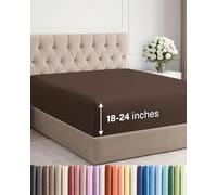 Drap-housse à poches très profondes, pour matelas de 45,7 cm à 61 cm d’épaisseur, pour lit california king size