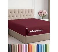 Drap-housse à poches très profondes, pour matelas de 45,7 cm à 61 cm d’épaisseur, pour lit King size