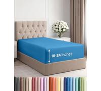 Drap-housse à poches très profondes, pour matelas de 45,7 cm à 61 cm d’épaisseur, pour lit simple XL