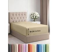 Drap-housse à poches très profondes, pour matelas de 45,7 cm à 61 cm d’épaisseur, pour lit simple XL