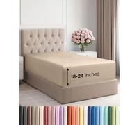 Drap-housse à poches très profondes, pour matelas de 45,7 cm à 61 cm d’épaisseur, pour lit simple XL