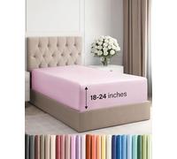 Drap-housse à poches très profondes, pour matelas de 45,7 cm à 61 cm d’épaisseur, pour lit simple XL