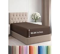 Drap-housse à poches très profondes, pour matelas de 45,7 cm à 61 cm d’épaisseur, pour lit simple XL