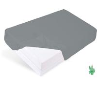 Drap-housse BAMBOO 150x190, 160x200x20, gris foncé_44, MATEX