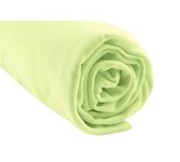 Drap housse - Bambou - 160x200 cm - Vert anis - 60% viscose - Élastiqué