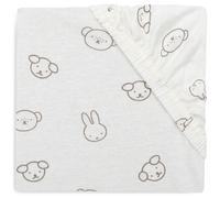 Jollein Drap-Housse Jersey - pour Lit Enfant - Miffy and Friends - 60x120cm - Drap-Housse en Coton - Certifiée Oeko-TEX