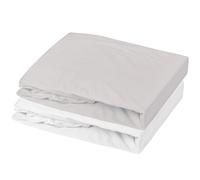 Mon PTIT Dodo LOT 1 ALESE PU + 1 Drap Housse Blanc/Souris 60 x 120 cm