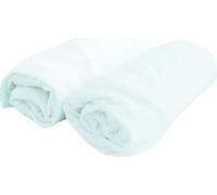 Drap housse bébé DOMIVA - Jersey - Blanc - 60 x 120 cm - Lot de 2