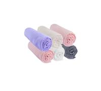 Lot de 6 Draps Housse 70x140 cm Lit Bébé Lit Enfant 70 x 140 cm| 100% Coton Jersey | Candy | Extensible & Respirant | Sommeil sain | Marque Easy dort | Oeko-Tex | Qualité | Fabriqué en Europe