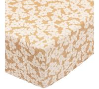 Drap housse bebé en double gaze de coton Wabi-Sabi (70 x 140 cm) Golden Brown Sakura