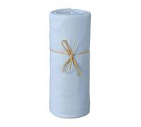 Drap housse bébé - P'tit Basile - 60x120 cm - 100% coton bio - Élastique de maintien - Bleu