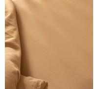 Drap Housse Bébé Satin De Coton Bio Lavé Ambre 60X120