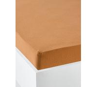 Drap housse bébé uni en gaze de coton Bio* ocre 70X140