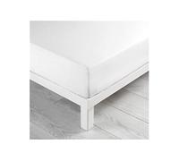 Drap housse Biolina en coton biologique blanc bonnet 30 cm 180x200