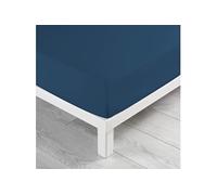 Douceur d'Intérieur Drap Housse Biolina 140 x 190 cm 100% coton bio Bleu nuit