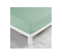 Drap housse Biolina en coton biologique vert sauge bonnet 30 cm 90x190