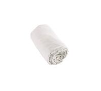 Drap housse blanc 180x200 cm flanelle -