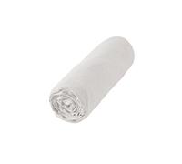 Drap housse blanc 180x200 cm lin -