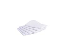 Domiva – Langes carrés – Lot de 6 en coton 70 x 70 cm – Blanc