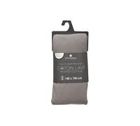 Atmosphera - Drap Housse bonnet 27 cm 100% Coton lavé 140x190 cm - Gris Gris