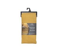 Atmosphera Drap-housse Carina coton jaune moutarde 140x190 cm