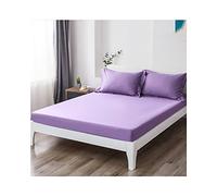 Drap Housse Bonnets 20cm Pour Matelas Épais Drap-housse En Coton Confortable Housse De Matelas Protege Matelas Drap De Lit 1/2 Personne Doux Et Un Ajustement Parfait ( Color : Purple , Size : 90x200+2