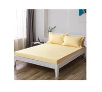 Drap Housse Bonnets 20cm Pour Matelas Épais Drap-housse En Coton Confortable Housse De Matelas Protege Matelas Drap De Lit 1/2 Personne Doux Et Un Ajustement Parfait ( Color : Yellow B , Size : 120x19