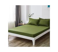 Drap Housse Bonnets 20cm Pour Matelas Épais Drap-housse En Coton Confortable Housse De Matelas Protege Matelas Drap De Lit 1/2 Personne Doux Et Un Ajustement Parfait ( Color : Green B , Size : 120x190